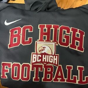 Nike Black Hoodie with Red and White Accents